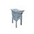 This side table exudes an elegant, antique charm with a distinct East Asian influence, likely inspired by traditional...