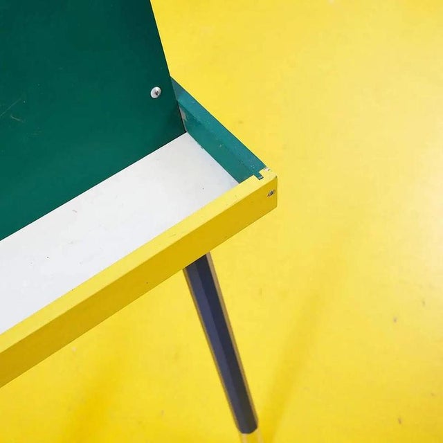 Wood Multicolor Easel Chalkboard For Sale - Image 7 of 8