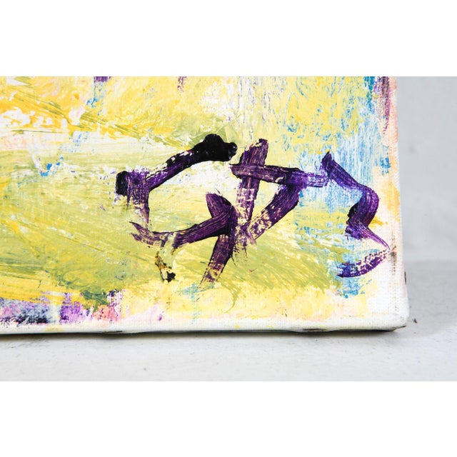 Abstract Expressionism Vibrant Neo-Expressionist Figurative Painting For Sale - Image 3 of 3