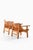 Wood Spanish Chairs in Leather and Oak by Børge Mogensen, 1950s, Set of 2 For Sale - Image 7 of 10