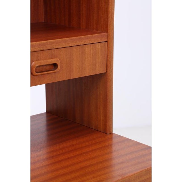Mid-Century Teak Bookshelf with Chest of Drawers with Hutch For Sale - Image 14 of 18