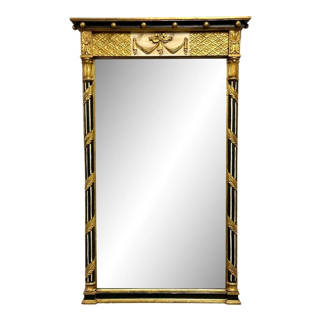 Hollywood Regency Giltwood Mirror, Wall / Console Mirror, Made in Italy For Sale