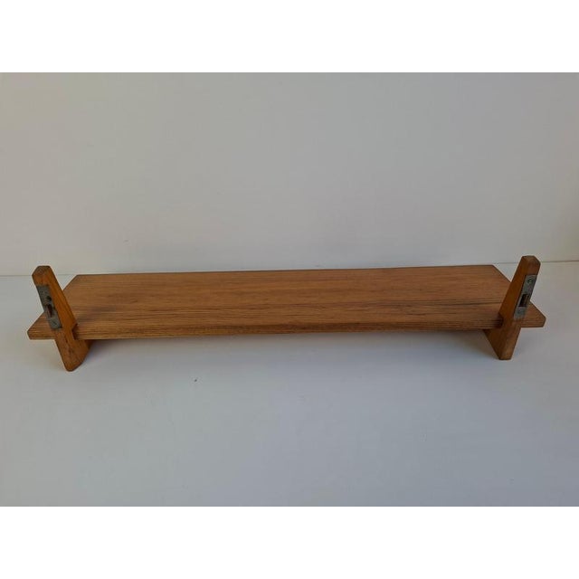 1960s Mid-Century Wooden Wall Shelf, Czechoslovakia, 1960s For Sale - Image 5 of 18