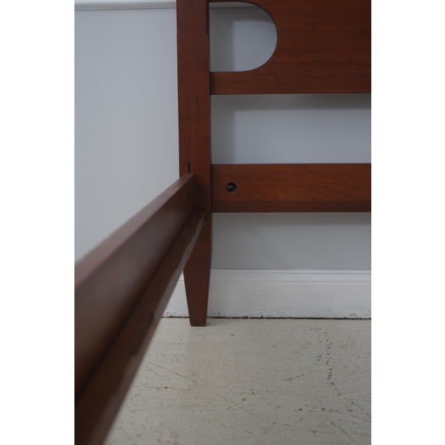 Seely Cherry Queen Size Pencil Post Bed For Sale - Image 10 of 16