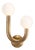 Regina Andrew Happy Steel Sconce Right Side, Natural Brass For Sale