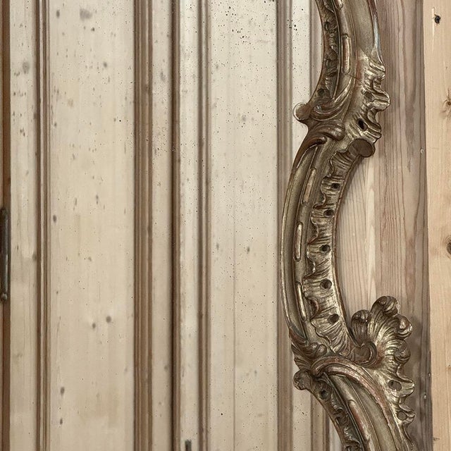 Italian 19th Century Louis XV Carved Giltwood Mirror For Sale - Image 11 of 15