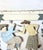 Metal Large Hand-Cut Metal Painted Golf Sign With Knickerbocker Figures For Sale - Image 7 of 13