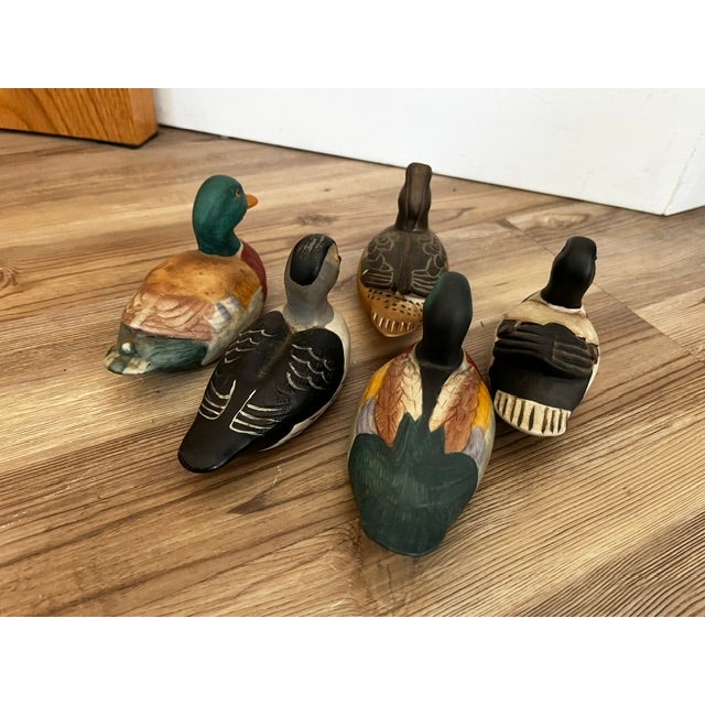 Lot of vintage Jasco hand-painted ceramic duck grooming brushes produced during the 1980s. While they appear to be...