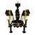 1970s Vintage Fredrick Cooper Italian Neoclassical French Empire Tole Chandelier, Hand Painted. For Sale