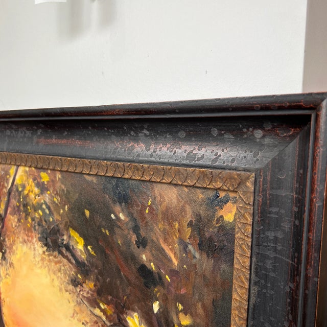 Late 20th Century Landscape Oil Painting on Canvas, Framed For Sale - Image 9 of 12