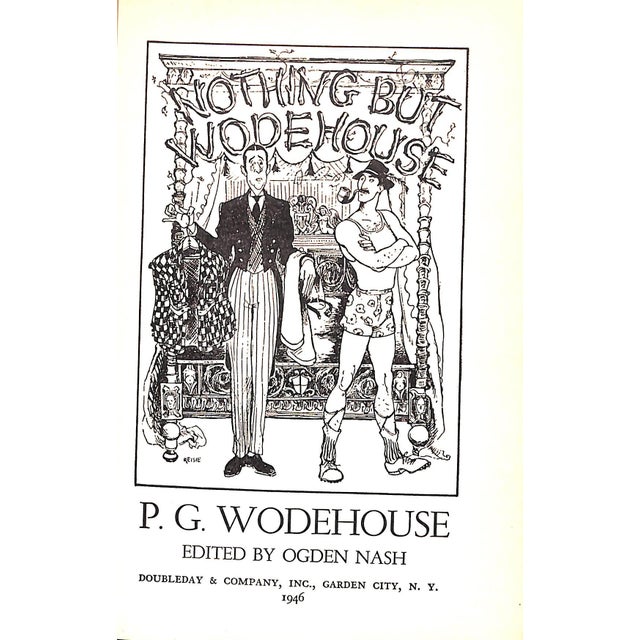 WODEHOUSE, P.G. [696] pp. Doubleday & Company, Inc. 1946 8 1/4" x 5 3/4" Illustrations by Paul Galdone A great collection...