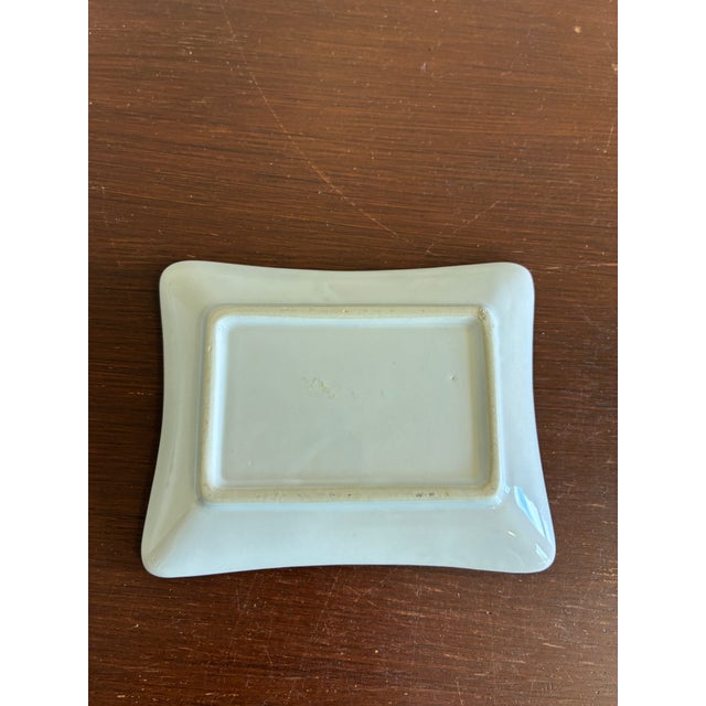 Vintage Hand-Painted Floral Porcelain Soap Dish For Sale - Image 9 of 10