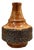 Gene Farkus Studio Pottery Glazed Ceramic Bottle-Form Vase With Textured Design For Sale