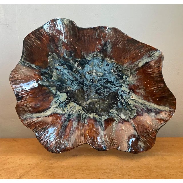 Vintage Organic Form Ceramic Dish For Sale - Image 12 of 12