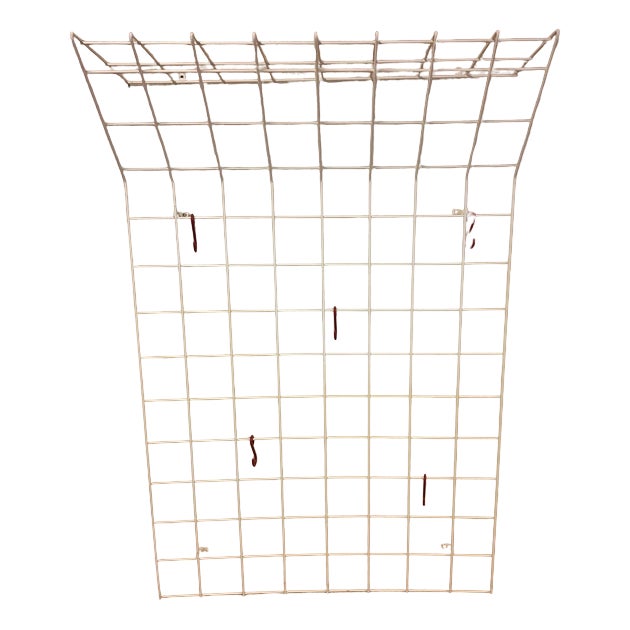 Wall Mounted Coat Rack by Karl Fichtel for Drahtwerke Erlau AG Aalen, Germany, 1950s For Sale