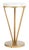 Early 21st Century Theia Marble Accent Table in White / Gold For Sale - Image 5 of 5