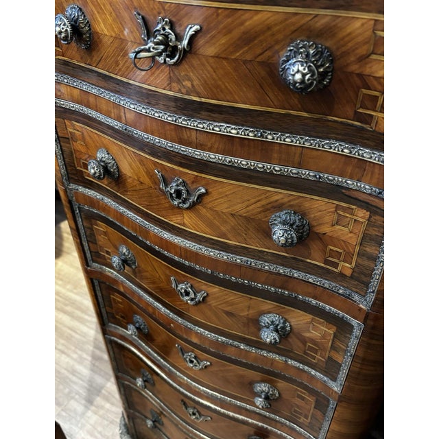Stone Napoleon III Chests of Drawers, 1800s, Set of 2 For Sale - Image 7 of 15