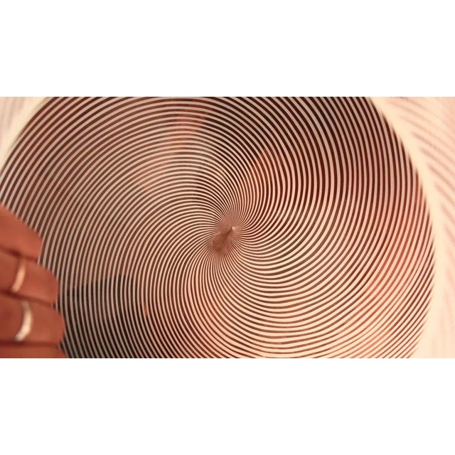 Metal Mid-Century Modern Italian Globe Pendant Lamp by Venini, 1960s For Sale - Image 7 of 15