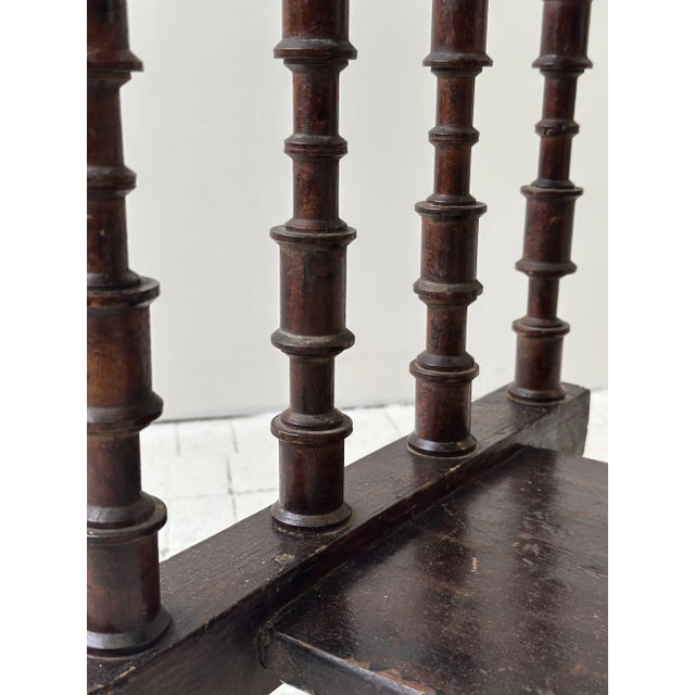 Vintage Two-Tiered Spool Entry Table / Console, Circa 1920s-40s For Sale - Image 15 of 16
