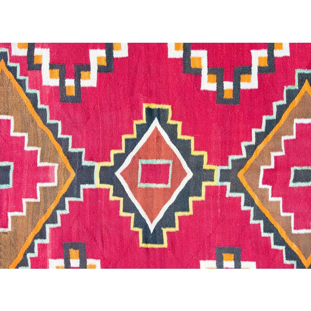 Early 20th Century Native American Navajo Rug For Sale In Chicago - Image 6 of 16
