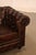 Wood Chesterfield Style Tufted Brown Leather Sofa For Sale - Image 7 of 18