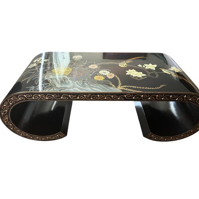 Wood Vintage Chinoiserie Coffee Table For Sale - Image 7 of 9