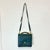 American 1993 Vintage Boho Chic Coach Willis Navy Leather Satchel Crossbody Handbag For Sale - Image 3 of 11