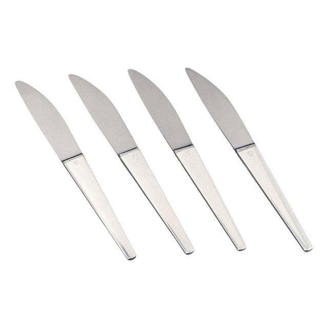 Caravel Dinner Knives by Henning Koppel for Georg Jensen, 1940s, Set of 4 For Sale