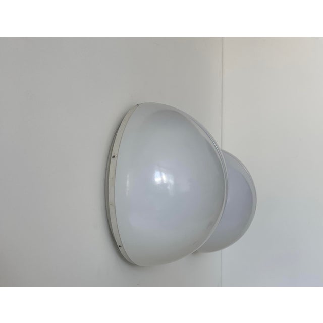 German Metal and Opaline Wall Lights, 1970s, Set of 2 For Sale - Image 11 of 16