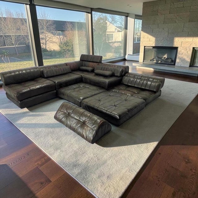 Modular DS-88 Sofa in Leather from de Sede, 1960, Set of 27 For Sale - Image 9 of 9