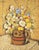 A serigraph print, titled "Flores (Flowers)," after a work by Mexican artist Alfredo Ramon Martinez (1887-1946). This...