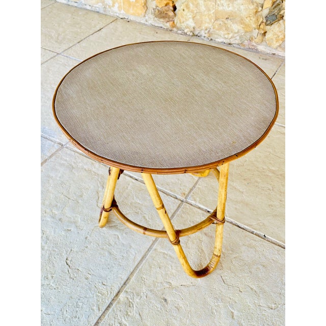 Mid-Century Bamboo and Rattan Side Table, 1960s For Sale - Image 16 of 18