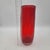 Archimede Seguso Mid 20th Century Modern Archimede Seguso Red Murano Glass Vase With Bubble Design For Sale - Image 4 of 5