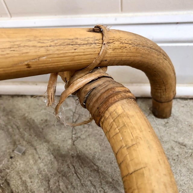 Mid Century Rattan Coat Rack For Sale In Buffalo - Image 6 of 6