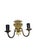 Brown 2-Armed Wall Lamp, Poland, 1970s For Sale - Image 8 of 10