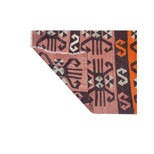 1960s Vintage Decorative Turkish Kilim Runner - 3`9 For Sale - Image 5 of 6