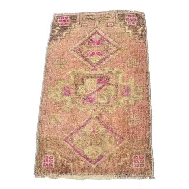 1960s Handmade Modern Design Turkish Rug For Sale