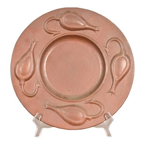 Ramon Ramirez Arts & Crafts Hammered Copper Charger Plate or Tray