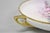 Ceramic Antique Nippon Hand Painted Pink Wisteria Flower Porcelain Dish W / Handles For Sale - Image 7 of 14