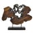 Modern Organic Abstract Carved Teak Wood Large Modernist Table Art Sculpture For Sale
