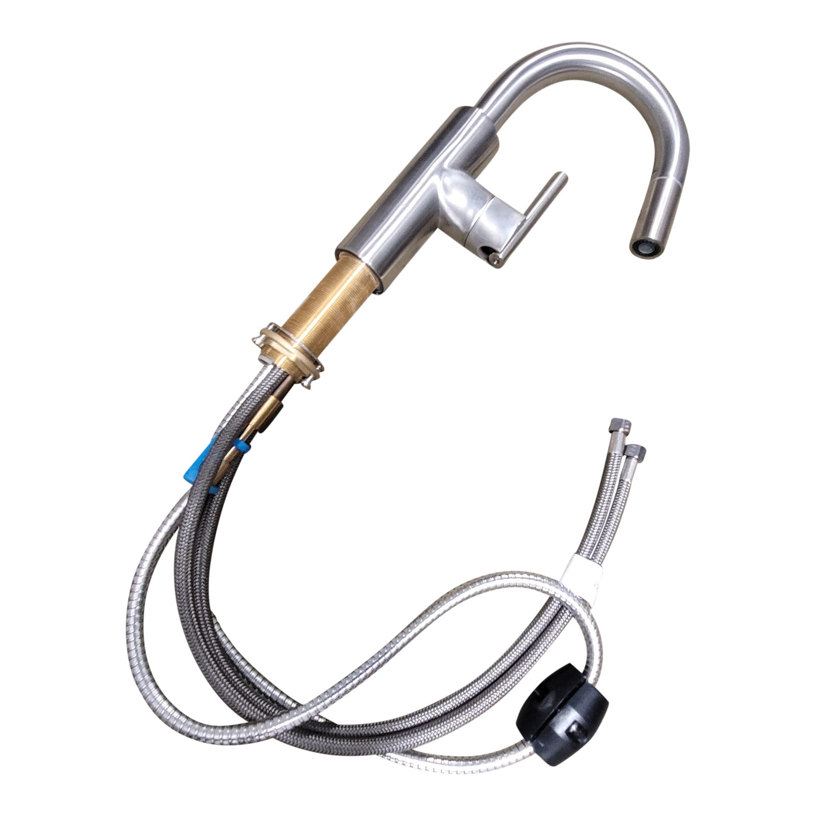 Contemporary Newport Brass Kitchen Faucet, East Model Linear Pulldown