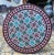 round tiles table for An indoor / outdoor glazed Moroccan mosaic table, A very simple style, but with great...