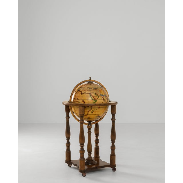 1970s French Baroque Style Globe Bar Cart With Wheels For Sale - Image 4 of 18