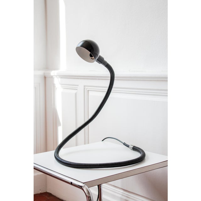 Large Black Hebi Lamp by Isao Hosoe for Valenti, 1970s For Sale - Image 16 of 16