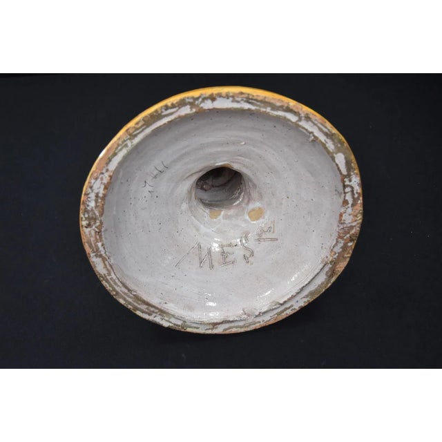 Pair of Large Antique Italian Majolica Urns For Sale - Image 9 of 11