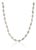 Natural 29.28ct Blue Sapphire Oval Bezel-Set Link Necklace in 14k Yellow Gold For Sale