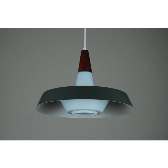 Wood Pendant Lamp by Ernst Voss for Ernst Voss Belysning, Denmark, 1960s For Sale - Image 7 of 11