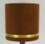 Brown Large Table Lamp in Chrome Base and Brown Velvet Lampshade from Aro-Leuchten, 1970s For Sale - Image 8 of 12