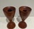 Mid-Century Modern Vintage MCM Scandinavian Teak Hourglass Shape Candle Holders -Set/2 For Sale - Image 3 of 5