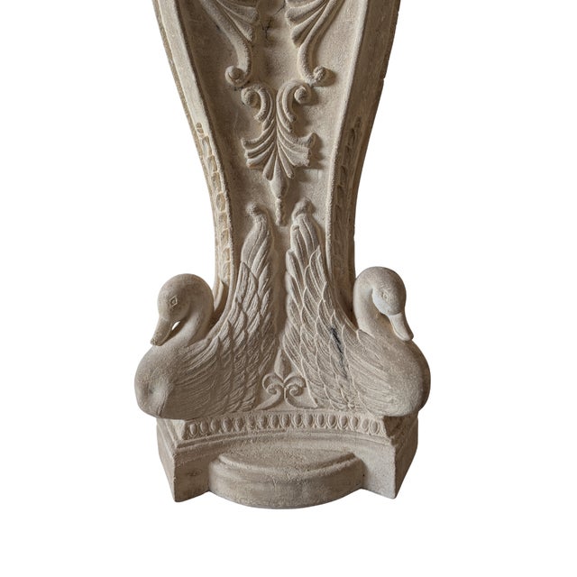 Late 20th Century Oversized Plaster Urns (Set of 2) For Sale - Image 6 of 6